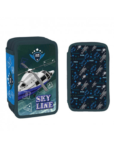 Penar echipat, 3 fermoare, 39 piese, SKY LINE - S-COOL,SC1549
