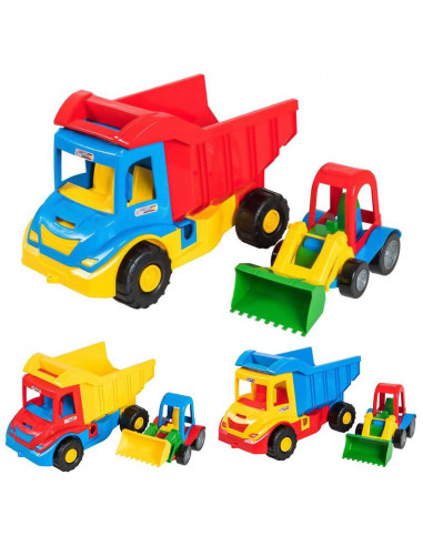 Camion + Utilaj constructie, 38x20x25 cm - Tigres,ROB-39219