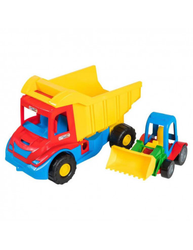 Camion + Utilaj constructie, 38x20x25 cm - Tigres,ROB-39219