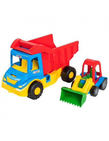 Camion + Utilaj constructie, 38x20x25 cm - Tigres,ROB-39219