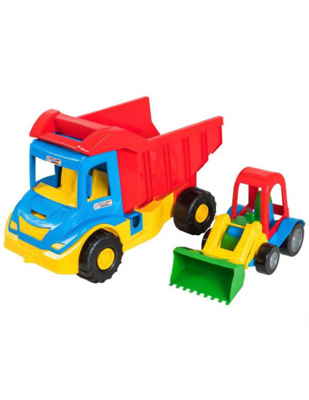 Camion + Utilaj constructie, 38x20x25 cm - Tigres,ROB-39219