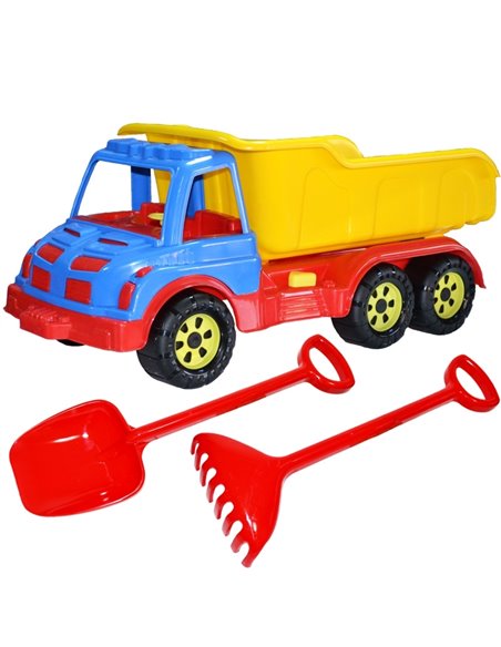 Camion 60 cm, cu lopata + grebla - ROBENTOYS,ROB-16026