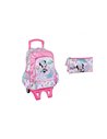 Set scoala Minnie 6 - Ghiozdan tip Troller, Penar etui cu 3
