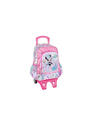 Set scoala Minnie 6 - Ghiozdan tip Troller, Penar etui cu 3