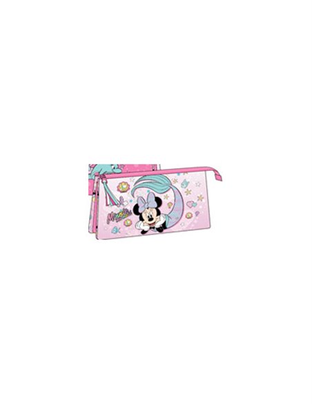 Set scoala Minnie 6 - Ghiozdan tip Troller, Penar etui cu 3