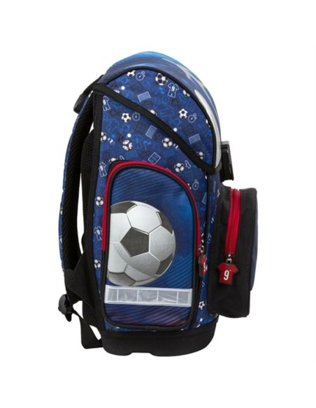 Set scoala Fotbal 4 - Ghiozdan scoala ergonomic, Penar echipat