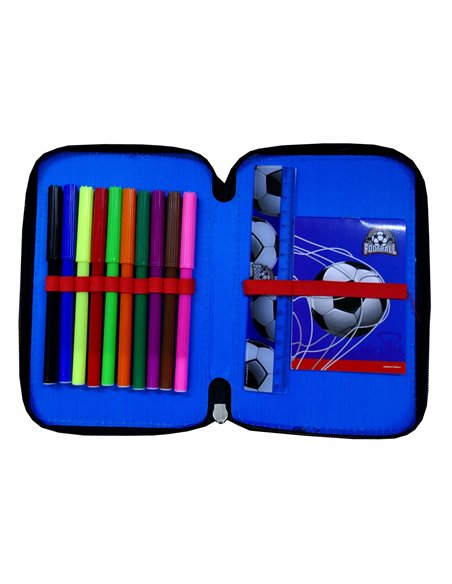 Set scoala Fotbal 4 - Ghiozdan scoala ergonomic, Penar echipat