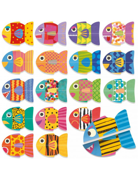 Headu Ecoplay - Joc Memorie Sa Potrivim Pestisorii,HE28481