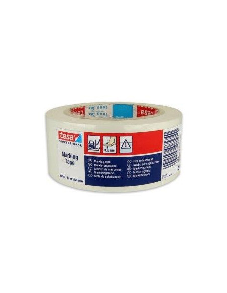 BANDA ADEZIVA MARCARE GALBEN/NEGRU 33M 50MM TESA,TS607687