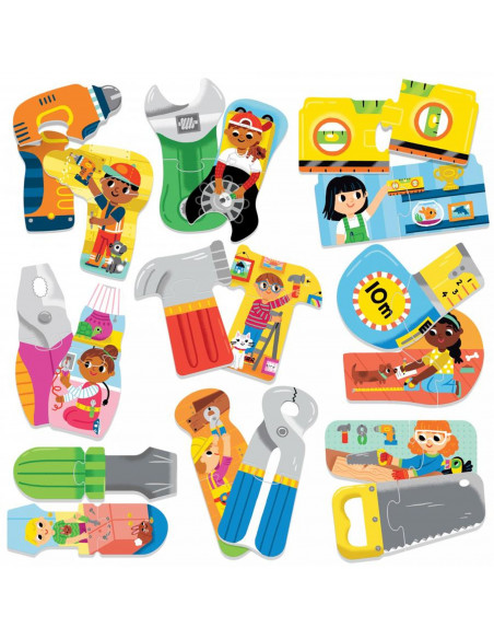 Headu Ecoplay - Puzzle-Uri Set Unelte,HE28498