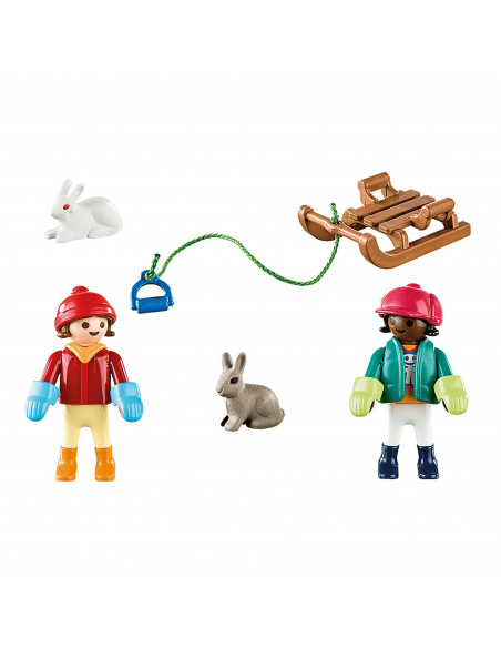 Playmobil - Copii Cu Sanie,70250