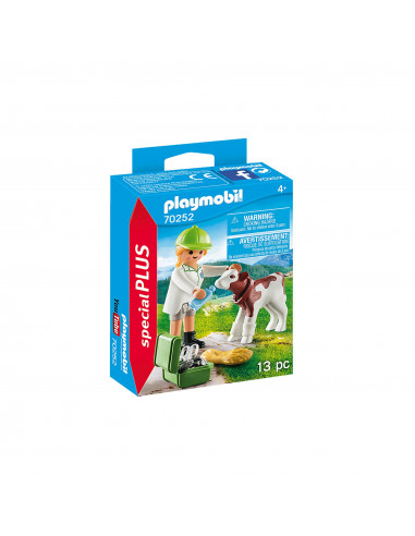 Playmobil - Veterinar Cu Vitel,70252