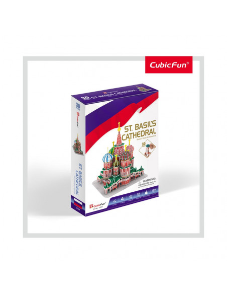 Cubic Fun - Puzzle 3D Catedrala St. Basil (Nivel Mediu 92