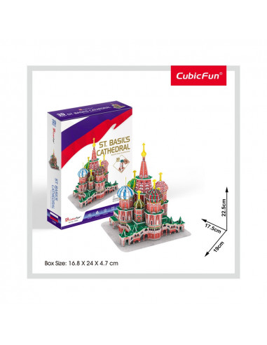 Cubic Fun - Puzzle 3D Catedrala St. Basil (Nivel Mediu 92