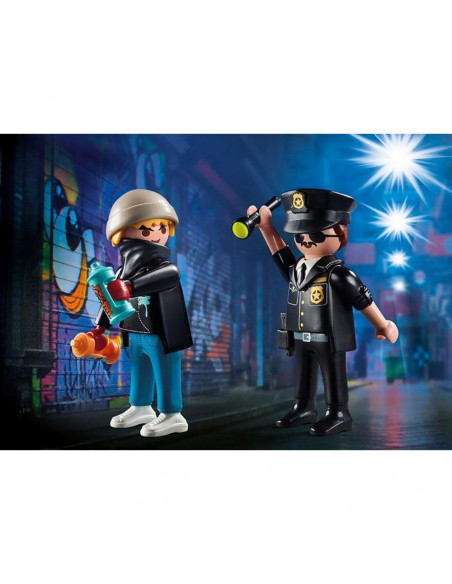 Playmobil - Set 2 Figurine - Politist Si Artist,70822