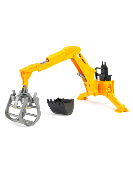 Bruder - Accesorii - Brat Hidraulic Spate Cu Graifer,BR02338