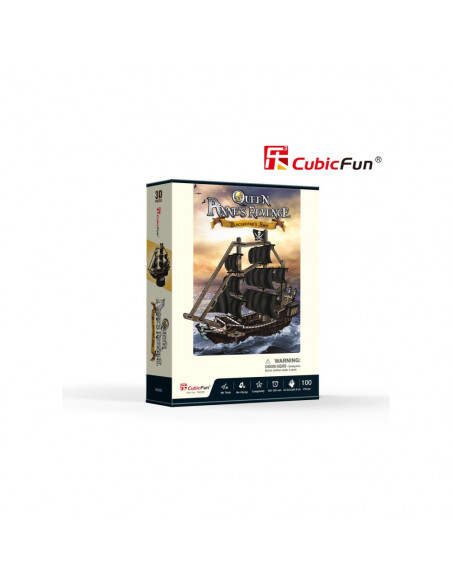 Cubic Fun - Puzzle 3D Nava Queen Anne 100 Piese,CUT4035h