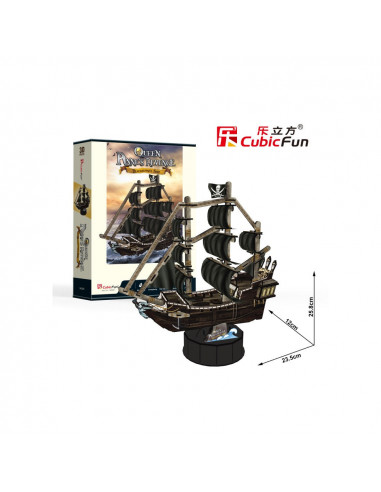 Cubic Fun - Puzzle 3D Nava Queen Anne 100 Piese,CUT4035h