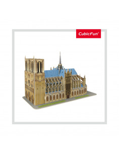 Cubic Fun - Puzzle 3D Notre Dame (Nivel Mediu 53 Piese),CUC242h