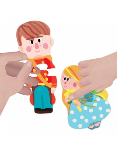 Headu Teacher Tested - Puzzle Tactil Personaje Basm,HE24919