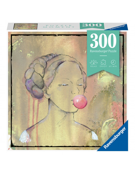 Puzzle Doamna Cu Balon Din Guma, 300 Piese,RVSPA12966