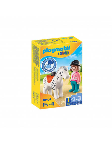 Playmobil - 1.2.3 Calaret Cu Cal,70404