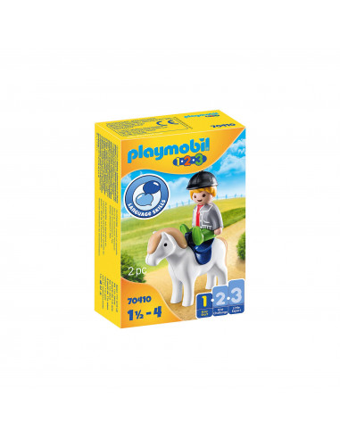 Playmobil - 1.2.3 Baietel Cu Ponei,70410