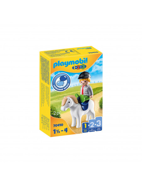 Playmobil - 1.2.3 Baietel Cu Ponei,70410