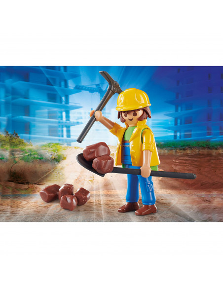 Playmobil - Figurina Muncitor In Constructii,70560