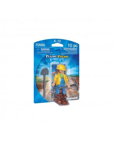 Playmobil - Figurina Muncitor In Constructii,70560