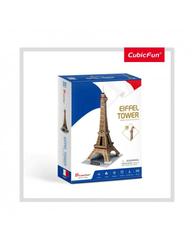 Cubic Fun - Puzzle 3D Turnul Eiffel (Nivel Mediu 39