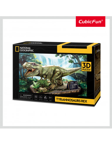 Cubic Fun - Puzzle 3D Tyrannosaurus Rex 52 Piese,CUDS1051h