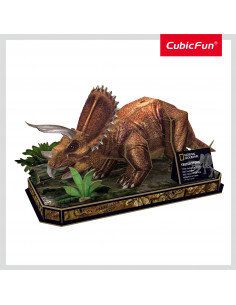 Cubic Fun - Puzzle 3D Triceratops 44 Piese,CUDS1052h