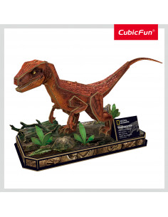Cubic Fun - Puzzle 3D Velociraptor 63 Piese,CUDS1053h