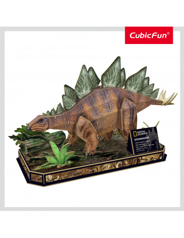 Cubic Fun - Puzzle 3D Stegosaurus 62 Piese,CUDS1054h