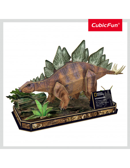 Cubic Fun - Puzzle 3D Stegosaurus 62 Piese,CUDS1054h