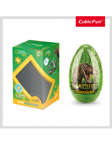 Cubic Fun - Puzzle In Cutie Tyrannosaurus Rex 63 Piese,CUDS1041h