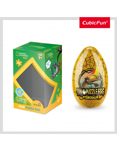 Cubic Fun - Puzzle In Cutie Pterosaur 63 Piese,CUDS1044h