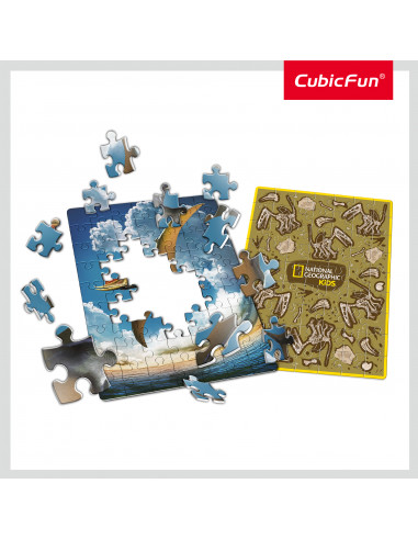 Cubic Fun - Puzzle In Cutie Pterosaur 63 Piese,CUDS1044h