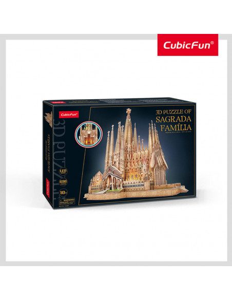 Cubic Fun - Puzzle 3D Sagrada Familia 696 Piese,CUL530h