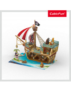 Cubic Fun - Puzzle 3D Nava Comorilor 157 Piese,CUP832h