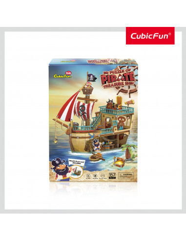 Cubic Fun - Puzzle 3D Nava Comorilor 157 Piese,CUP832h