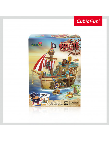 Cubic Fun - Puzzle 3D Nava Comorilor 157 Piese,CUP832h