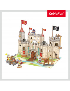 Cubic Fun - Puzzle 3D Castelul Piratilor 183 Piese,CUP833h