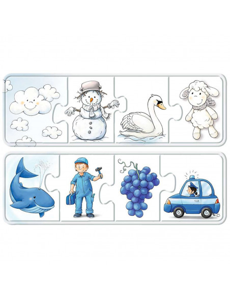 Puzzle Lucruri Colorate, 6X4 Piese,RVSPC03007