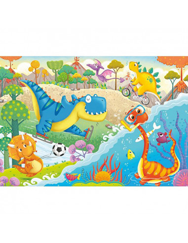 Puzzle Prietenii Mei Dinozaurii, 2X12 Piese,RVSPC05246