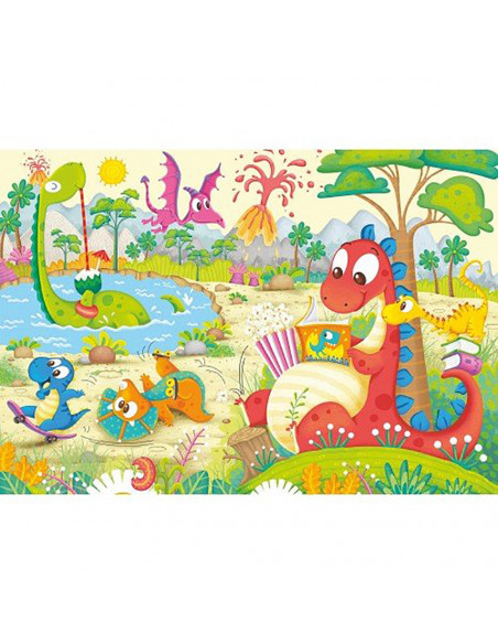 Puzzle Prietenii Mei Dinozaurii, 2X12 Piese,RVSPC05246