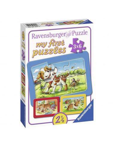 Puzzle Animalute, 3X6 Piese,RVSPC07062