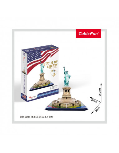 Cubic Fun - Puzzle 3D Statuia Libertatii (Nivel Mediu 39