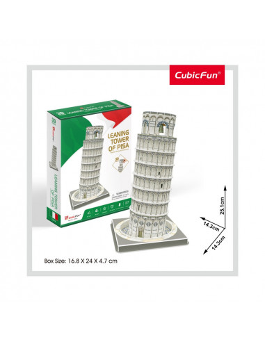 Cubic Fun - Puzzle 3D Turnul Din Pisa (Nivel Mediu 27